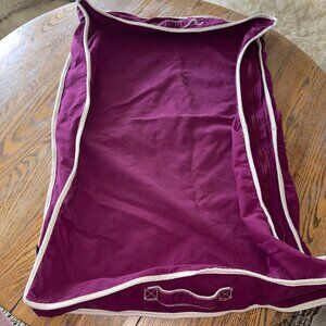 LANDS' END cotton canvas dog bed cover/exc condition/non smoking home25"x35"x